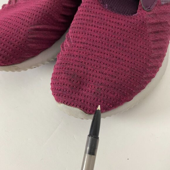 Adidas Alphabounce Running Shoes Sneakers Womens 7 Burgundy ART BW0267 - Picture 8 of 16